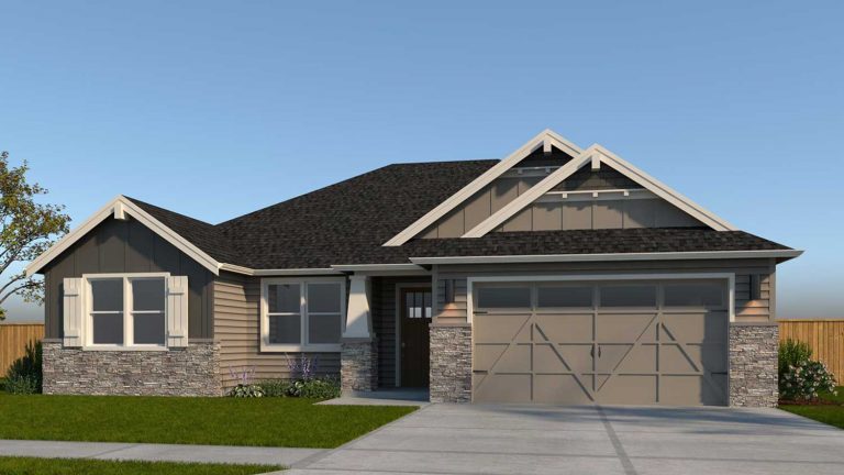 Rendering of the Alder plan by Kingston Homes