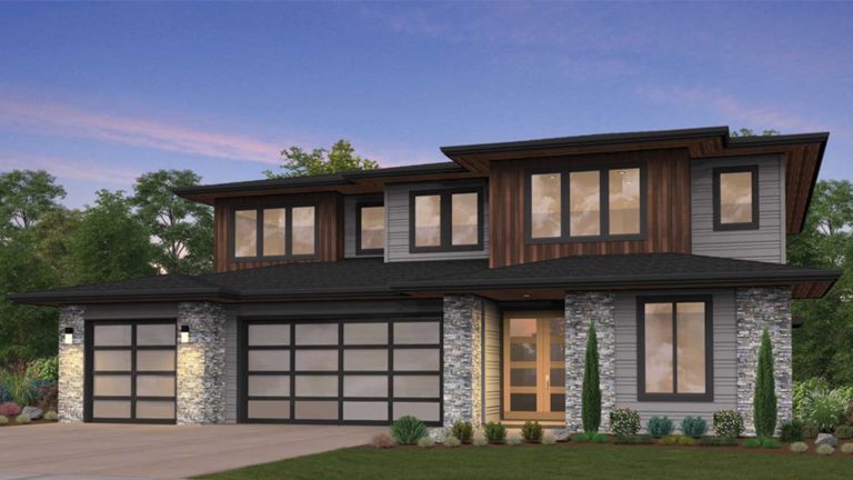 Rendering of the Alki plan by Kingston Homes