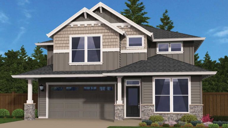 Rendering of the Newport plan by Kingston Homes