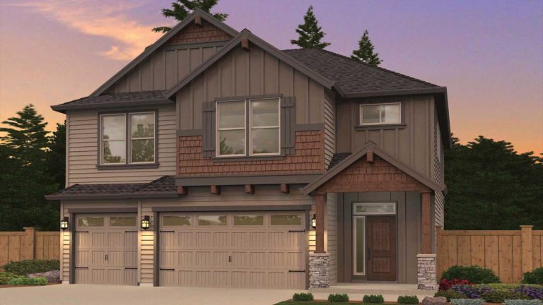 Rendering of the Cedar plan by Kingston Homes